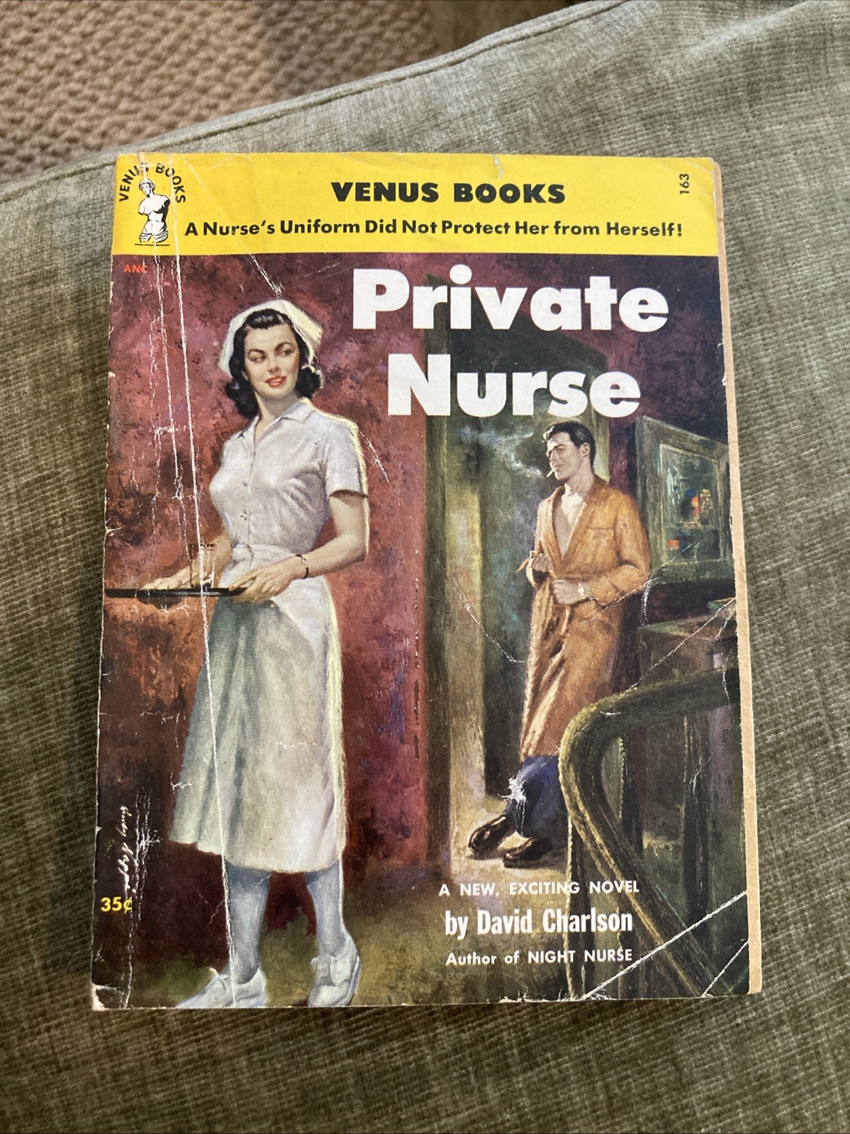 Sleaze gga digest Vintage Pb, Private Nurse by Charlson, Venus 163, 1953, G