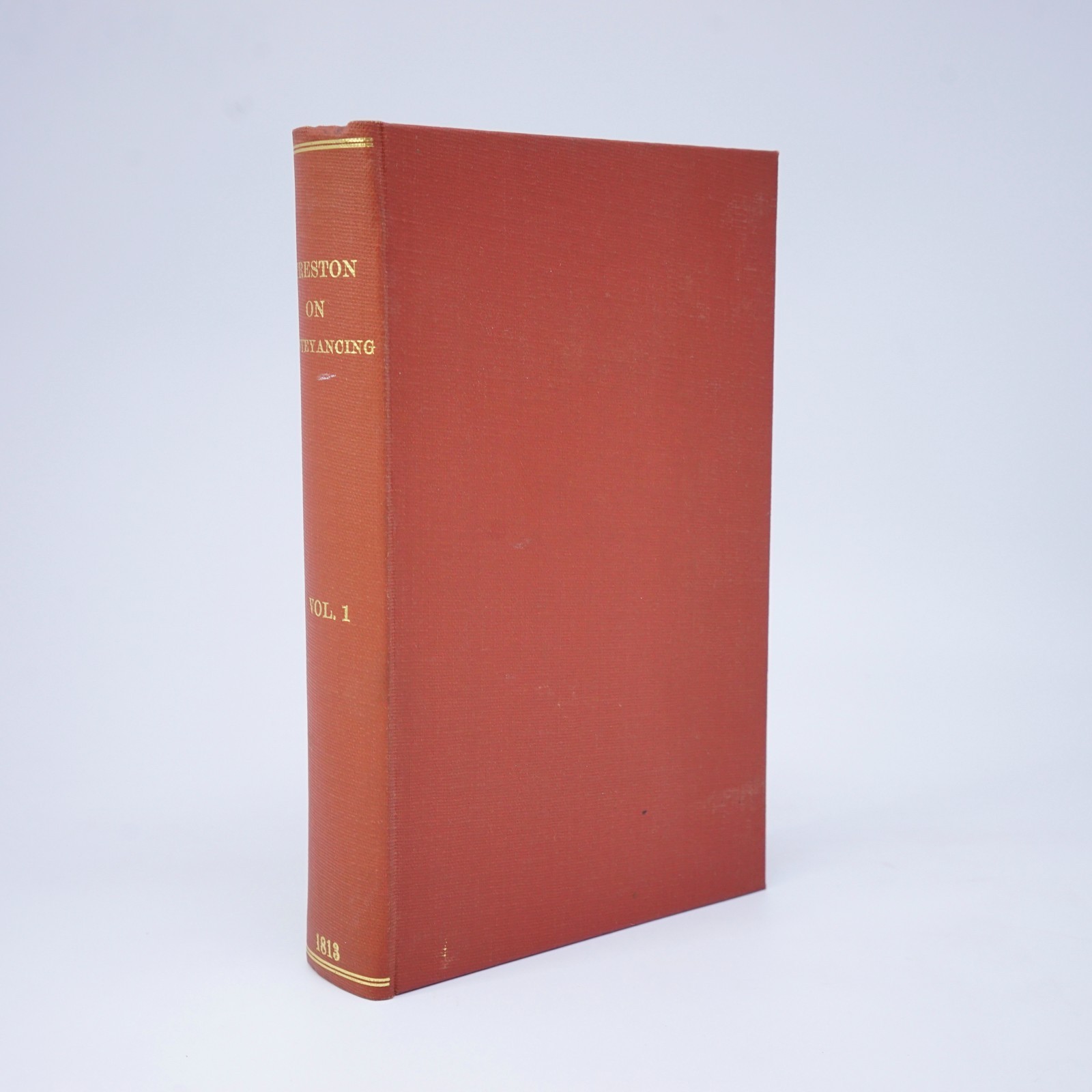 PRESTON, Richard; A Treatise On Conveyancing. Vol I. 1813 2nd Edition