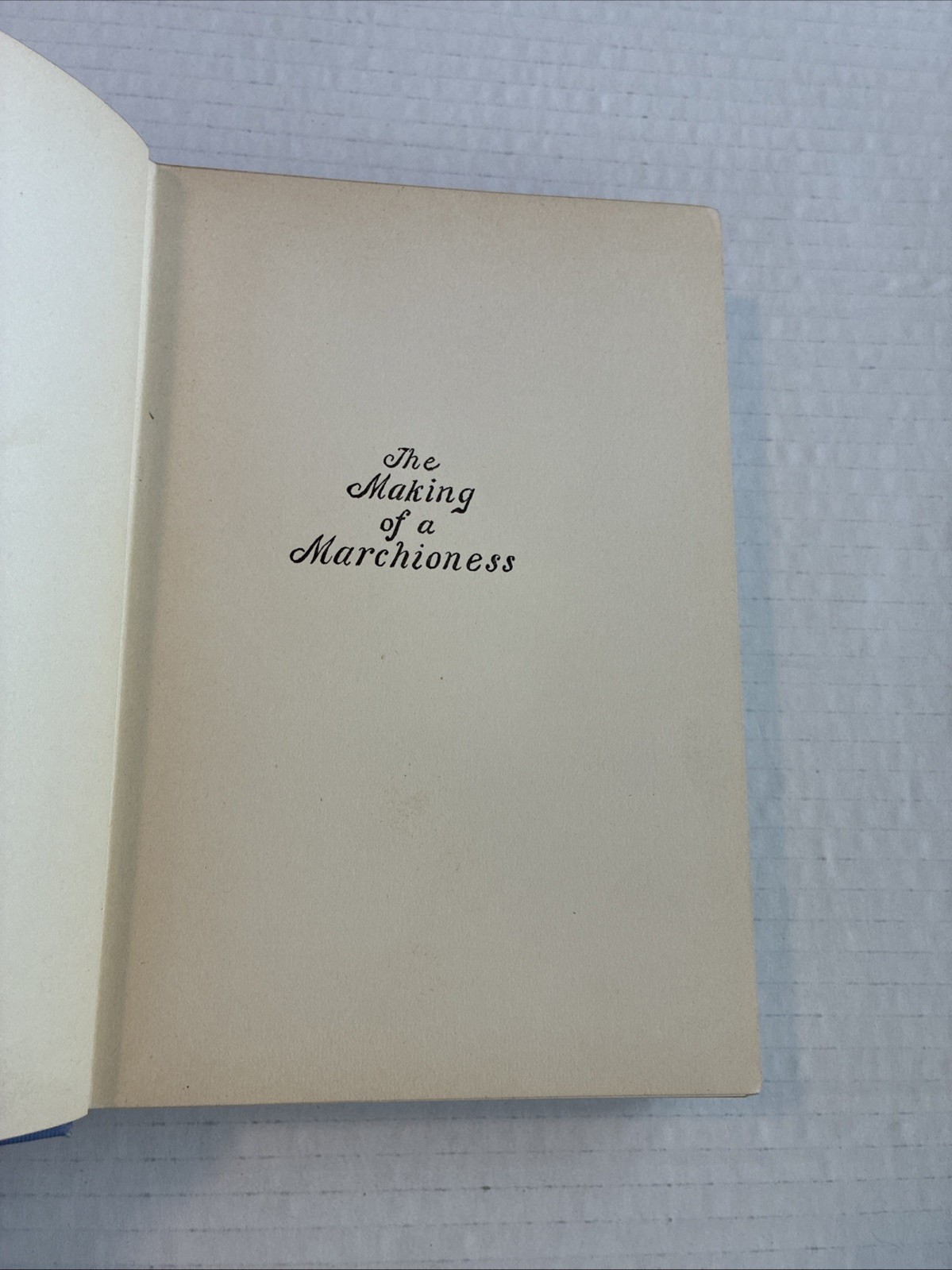 Vintage 1901 The Making of a Marchioness By Frances Hodgson Burnett Stokes