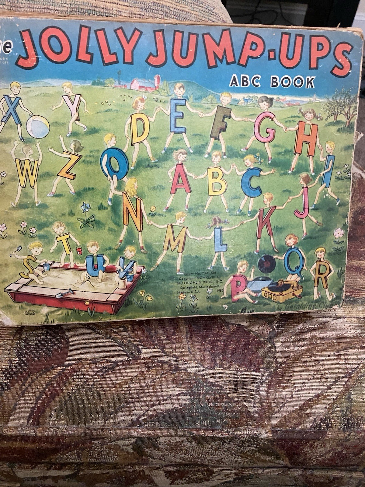70 Year Old Pop-up Book ABC Alphabet Jolly Jumups. Needs Minimal Repair