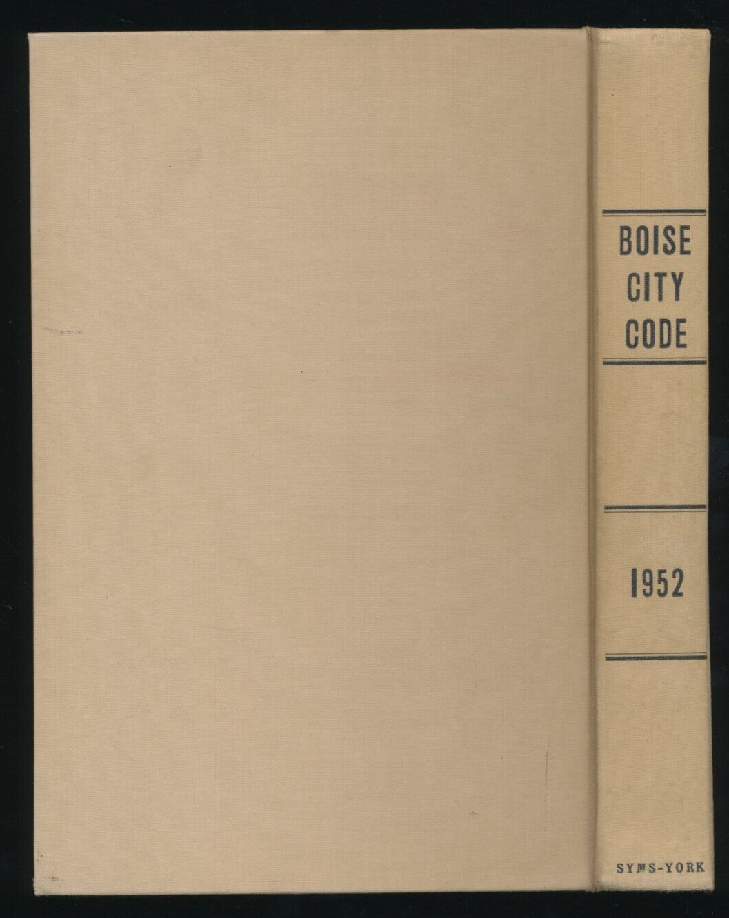 Vtg 1952 Boise Idaho ID City Code General Ordinances Civil Law Hardcover Book