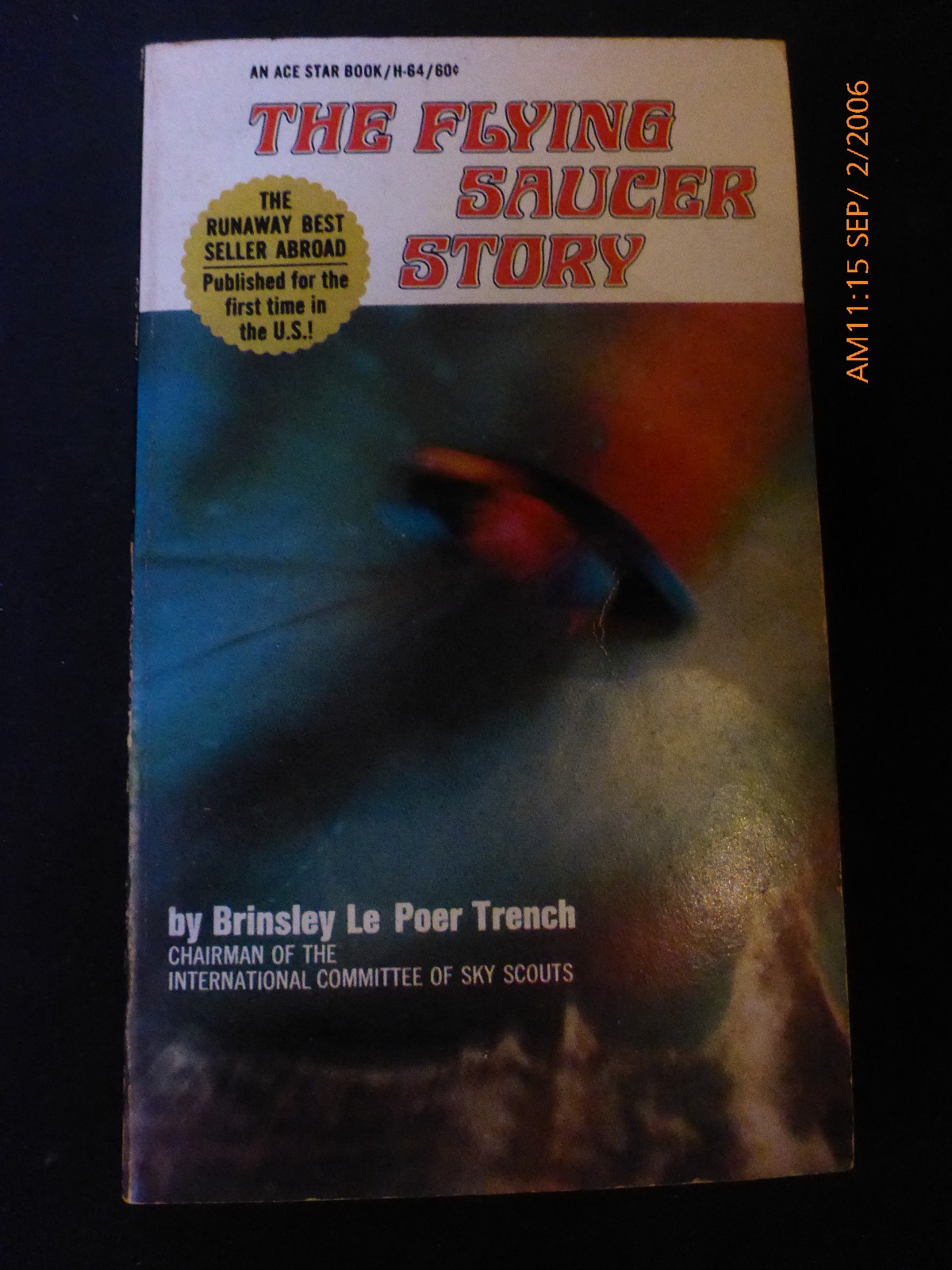 The Flying Saucer Story By Brinsley Le Poer Trench 1966 Ace Vintage Paperback G