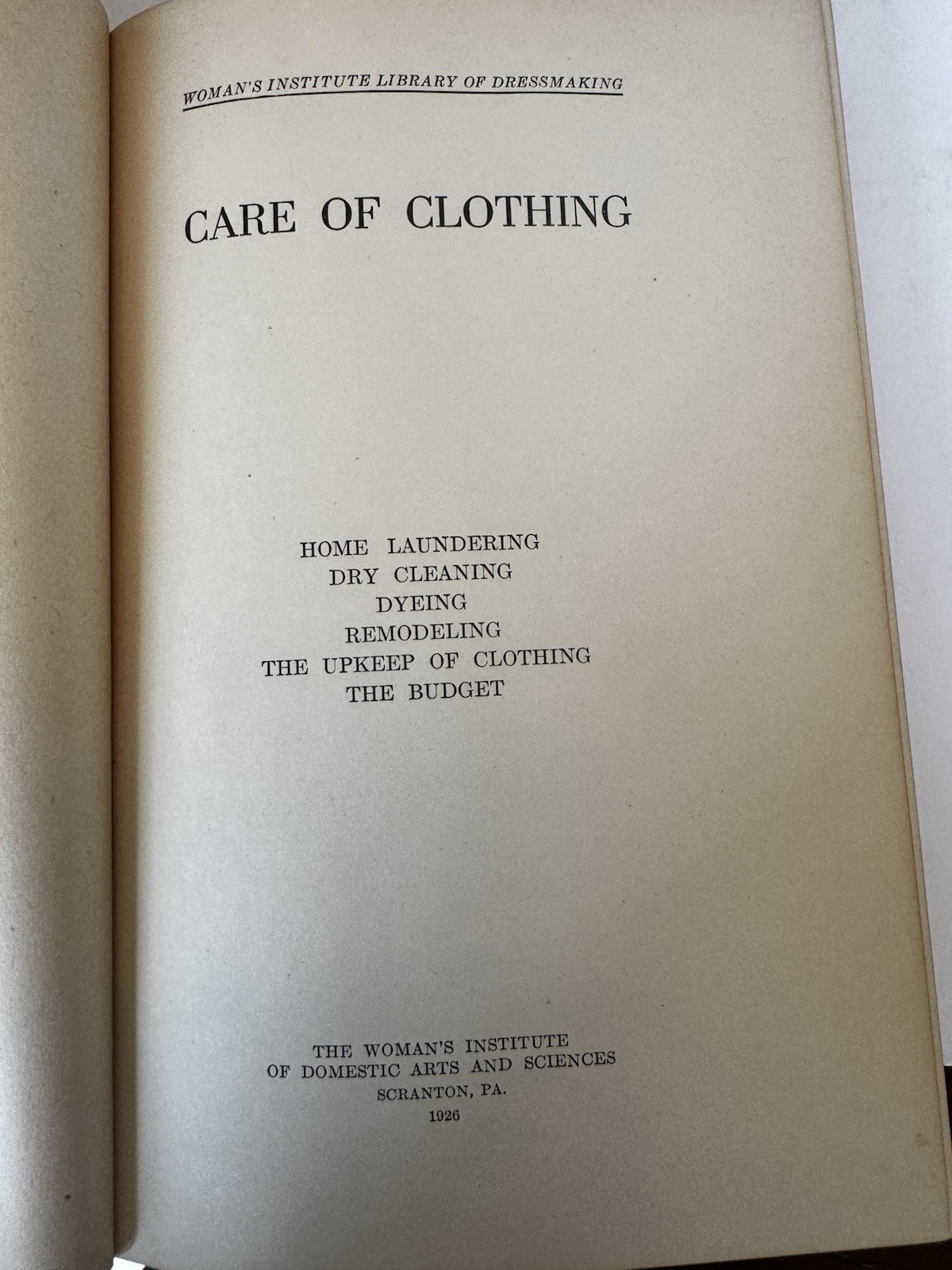 Woman’s Institute Cookery & Dressmaking 5 Vol Hardcover 1st Ed 1926