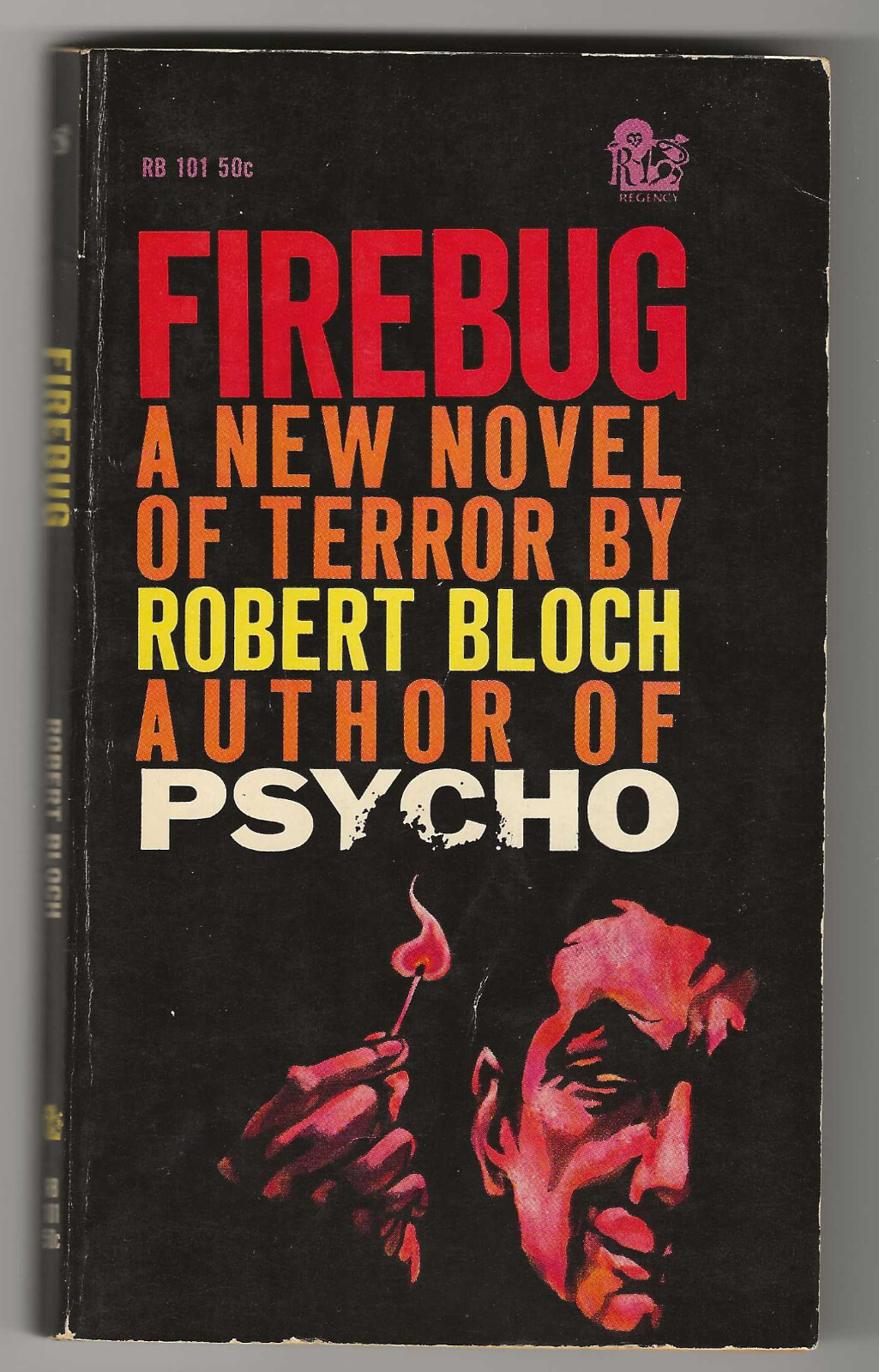 Robert Bloch FIREBUG First edition PBO Horror Novel 1961 Serial Killer Thriller