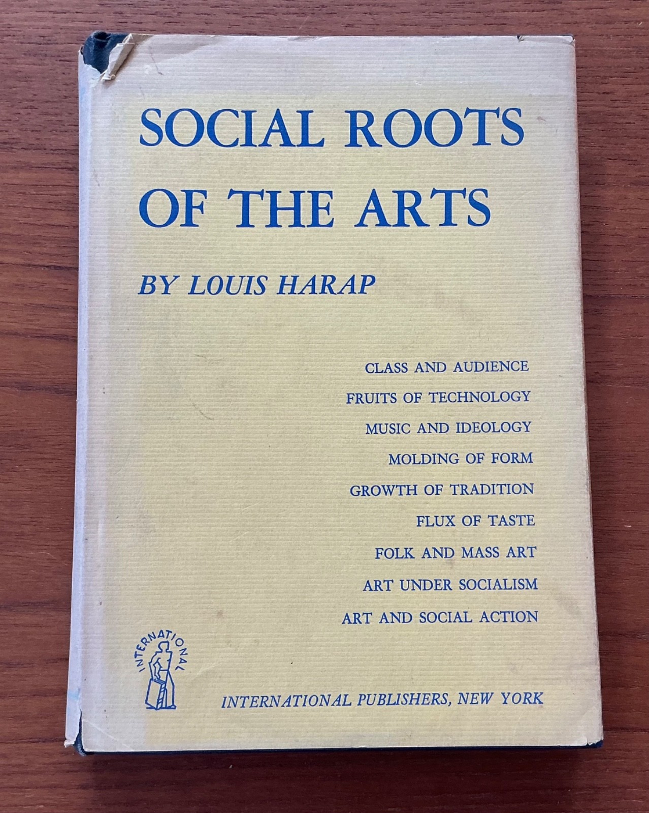Social Roots of the Arts, Louis Harap, 1949
