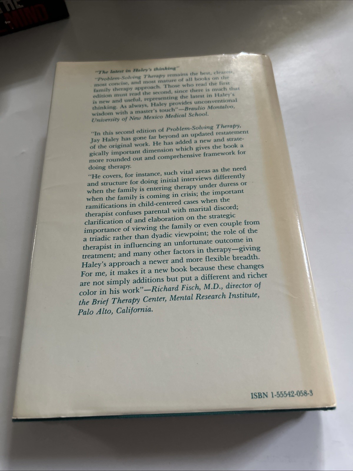 Problem Solving Therapy by Jay Haley HC/DJ 2nd Edition 2nd Print 1988
