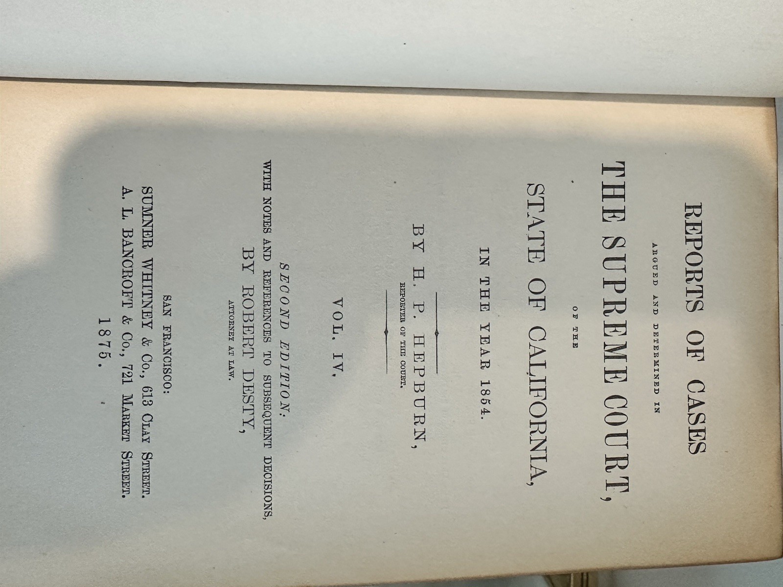 Antique 1850’s California State Supreme Court Law Case Review Books. Decor