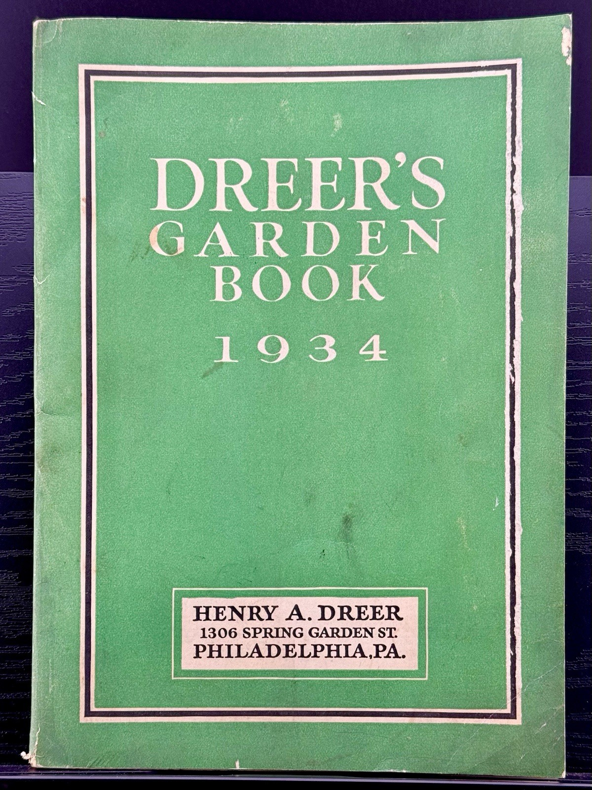 Vtg Dreer’s Garden Book 1934 Plant and Seed Catalog Philadelphia PA