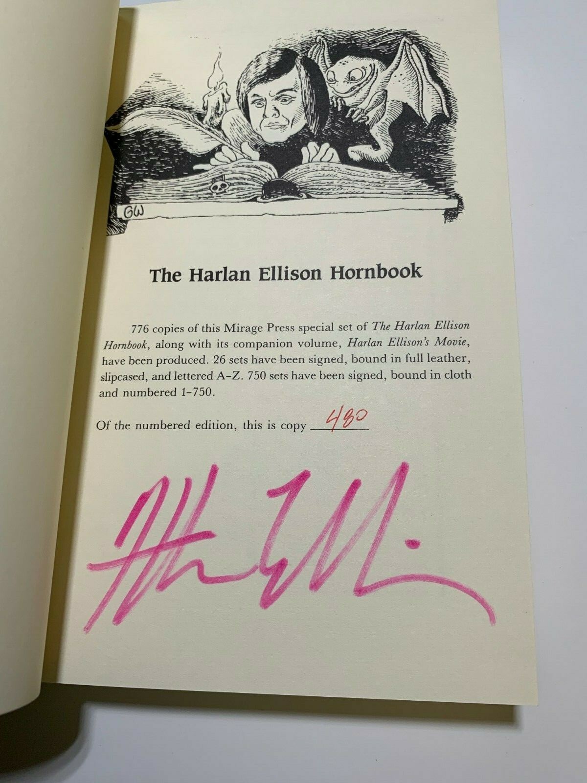Harlan Ellison | Movie & The Harlan Ellison Hornbook | signed 1st HB, ltd. #ed