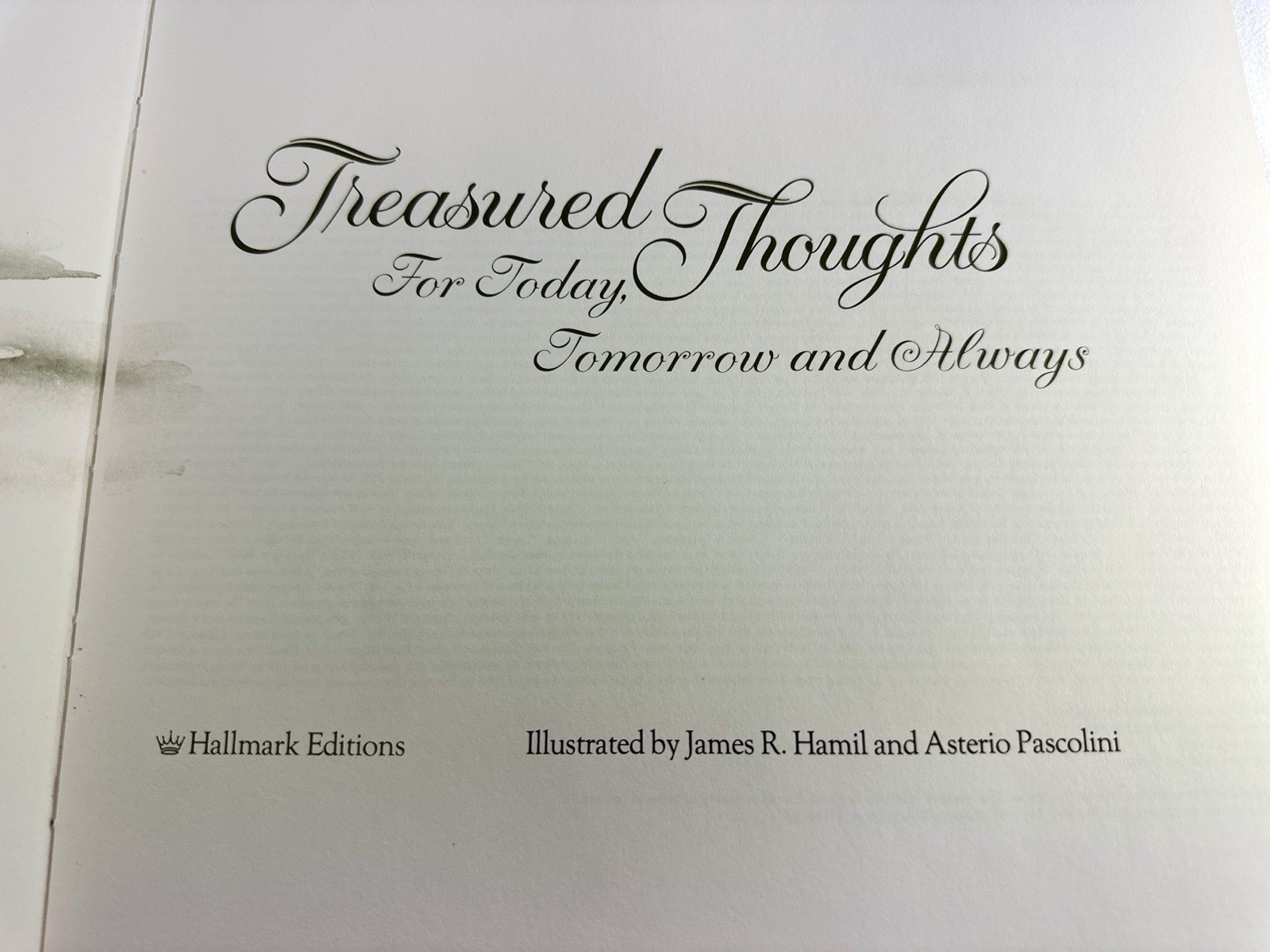 1974 Hallmark “Treasured Thoughts” Gift Book Roses Hardcover Poetry Quotes