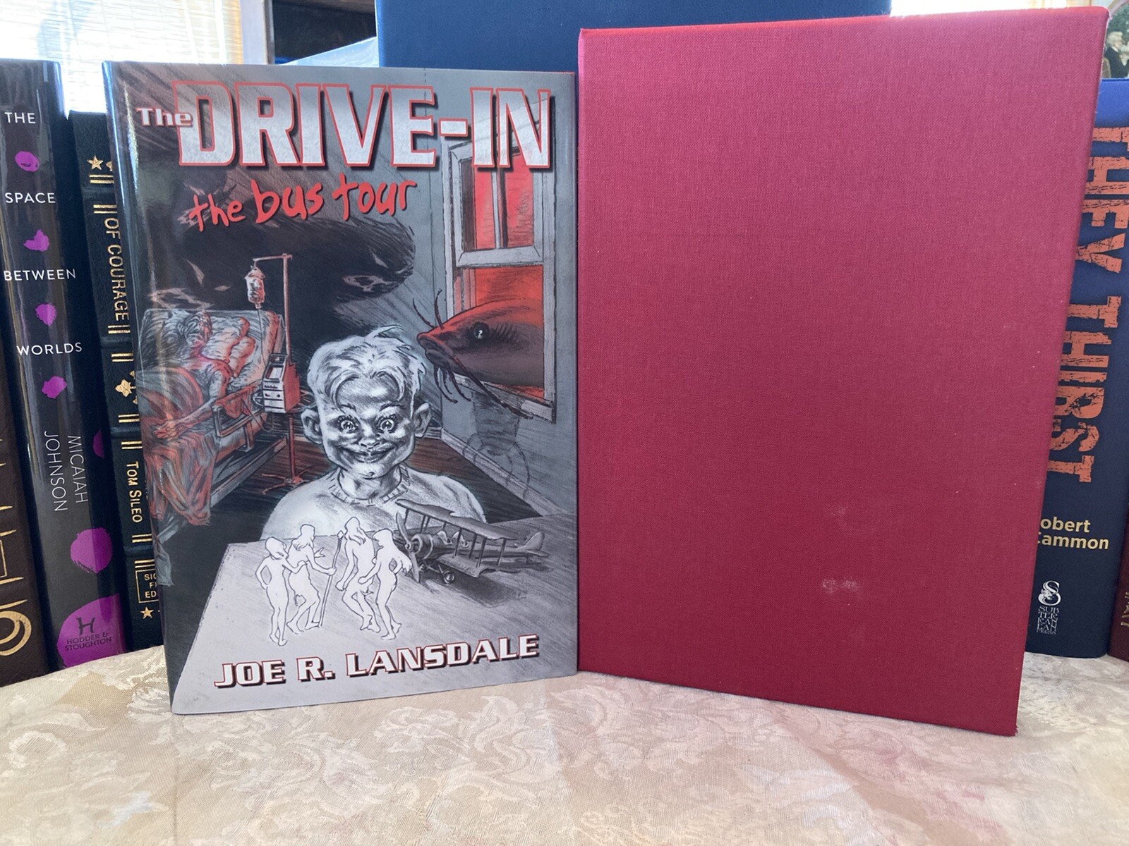 MASSIVE Joe R Lansdale The Drive-In Bus Tour signed slipcased #213 New SUBTER