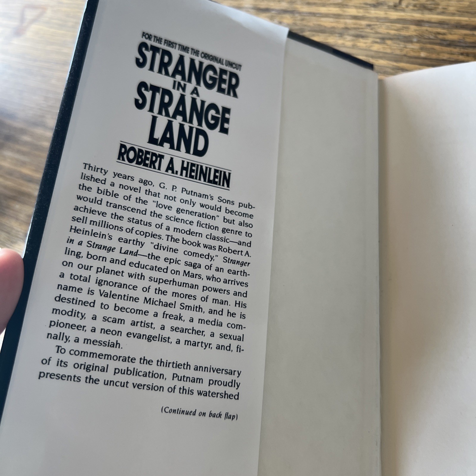 Robert A. Heinlein – Stranger in a Strange Land Original Uncut 1991 HCD