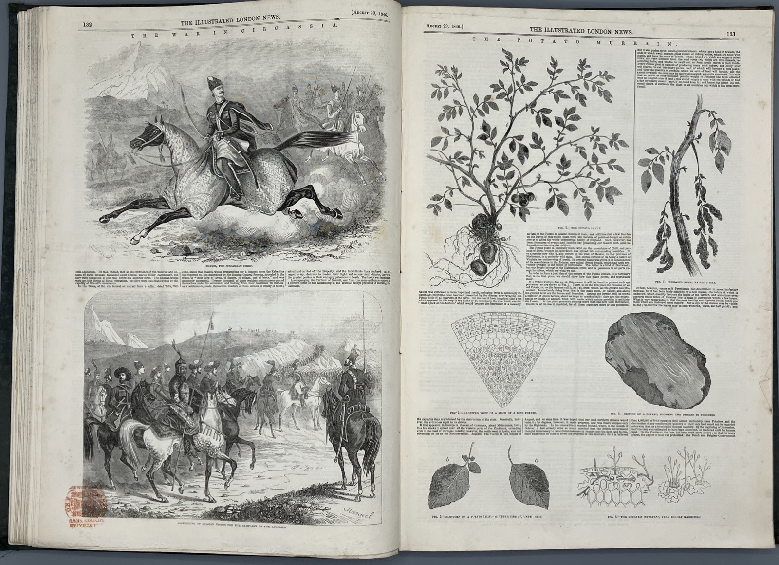 The Illustrated London News 1846 Vol 9 Jul-Dec Kaffir War Wellington Statue