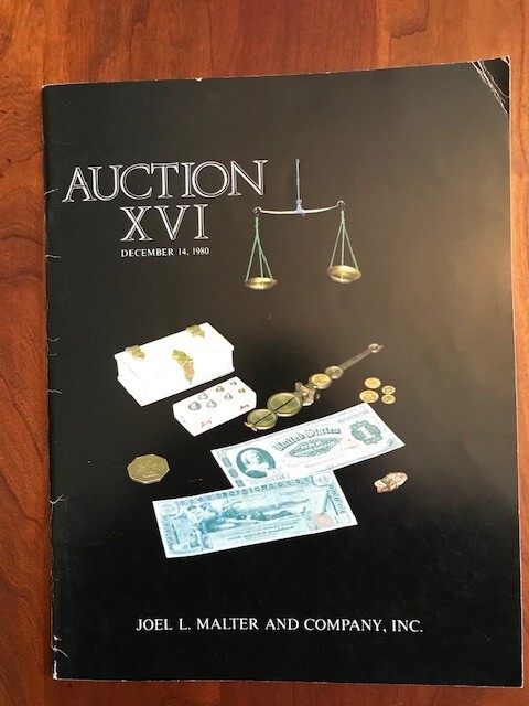 1980 Joel Malter Co, Auction Catalog 16, Scales Weights & Scientific Instruments