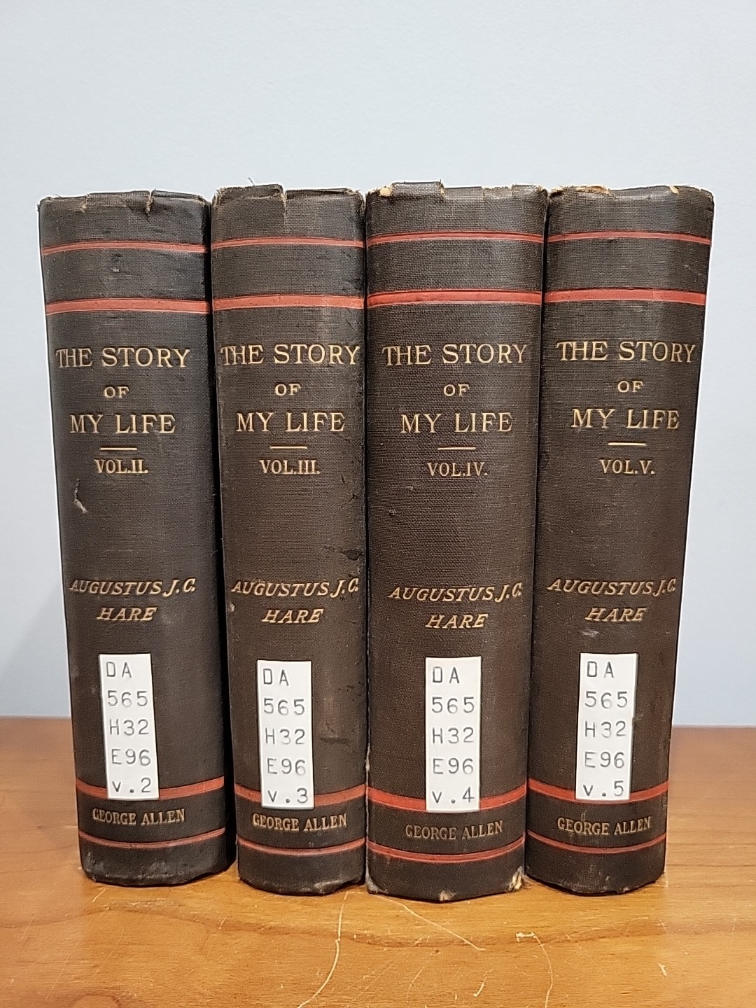 1896-00 The Story Of My Life Augustus JC Hare First Edition Illustrated Vols 2-5