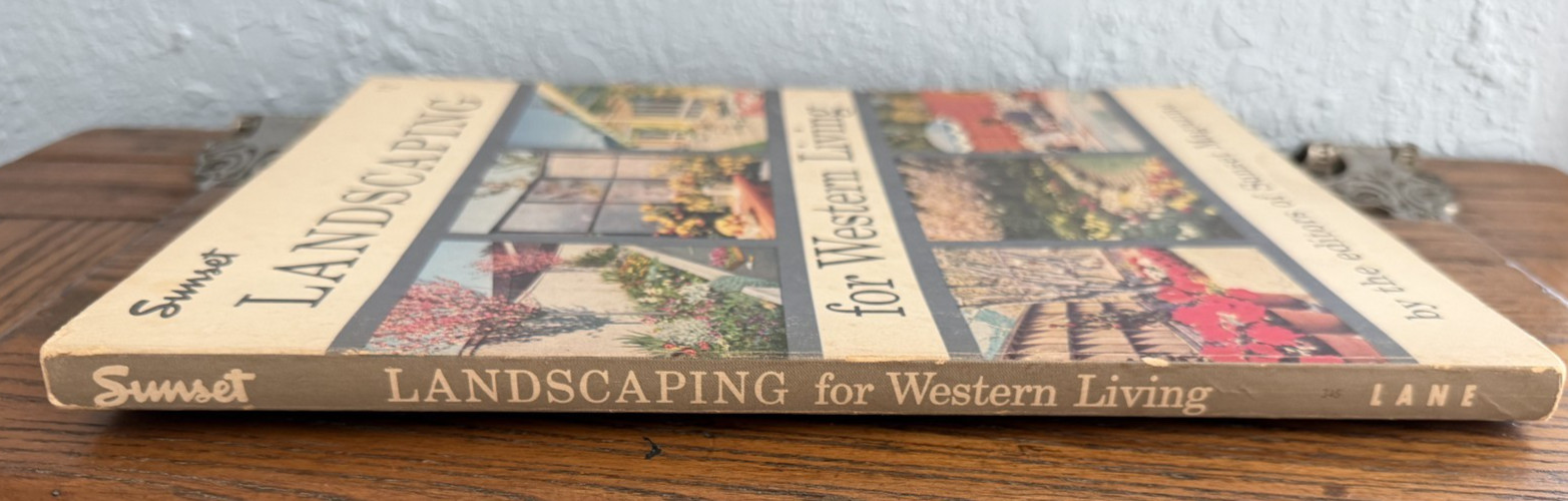Sunset Magazine Vintage 1961 Paperback Landscaping for Western Living MidCentury