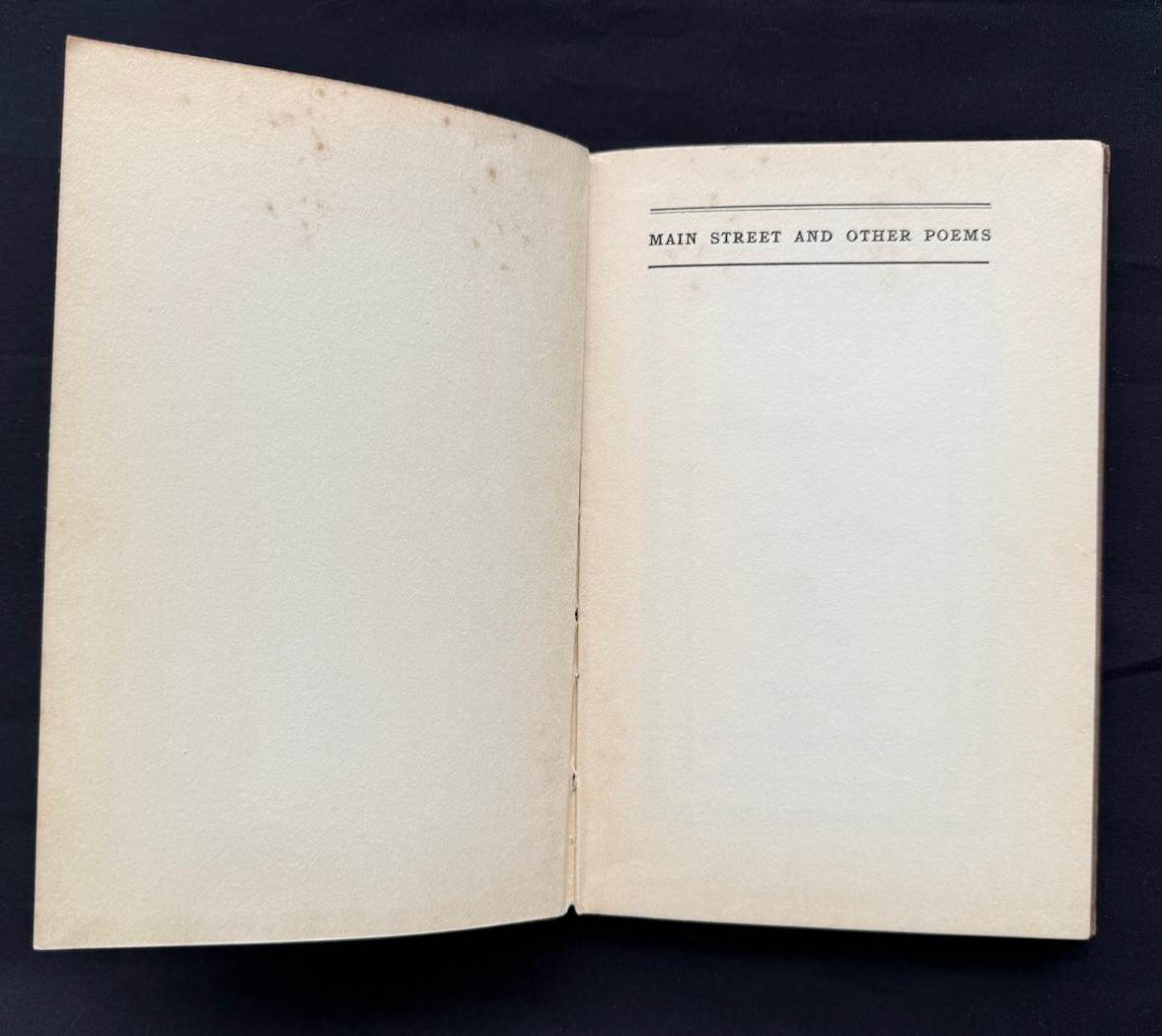 Joyce Kilmer, Main Street and Other Poems ~ 1st/1st ~ 1917 ~ G. H. Doran Co.