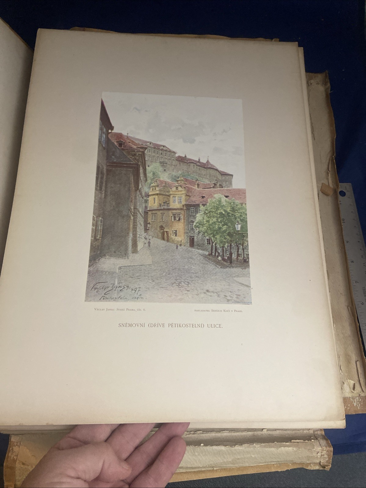 Portfolio Of 100 Watercolors Of Old Prague Czechoslovakia By Vaclava Jansy
