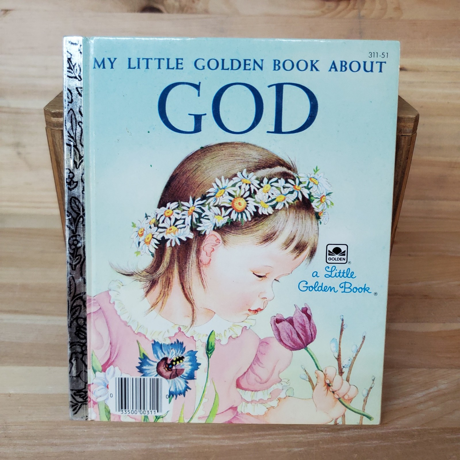 Vintage 1975 My Little Golden Book About God – Eloise Wilkin EXCELLENT SHAPE!