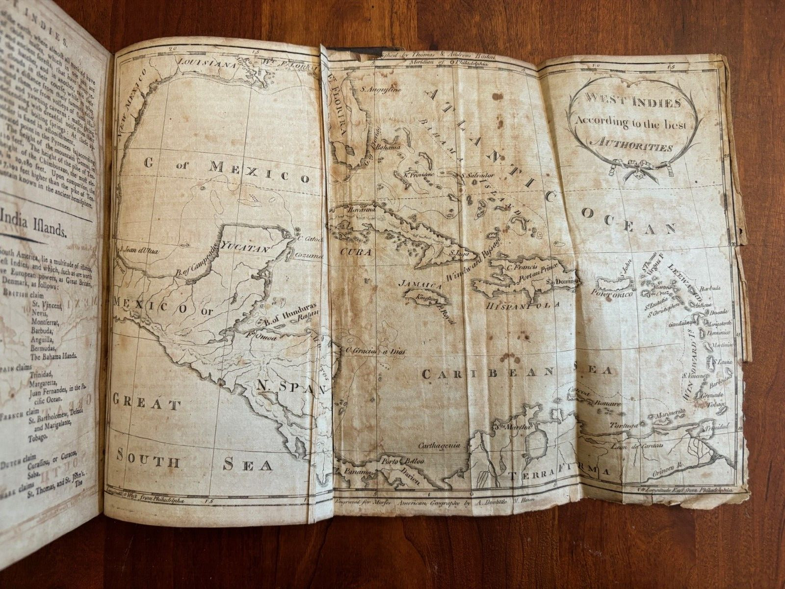 1793 American Universal Geography by Jedidiah Morse w/ United States MAPS 2nd ed
