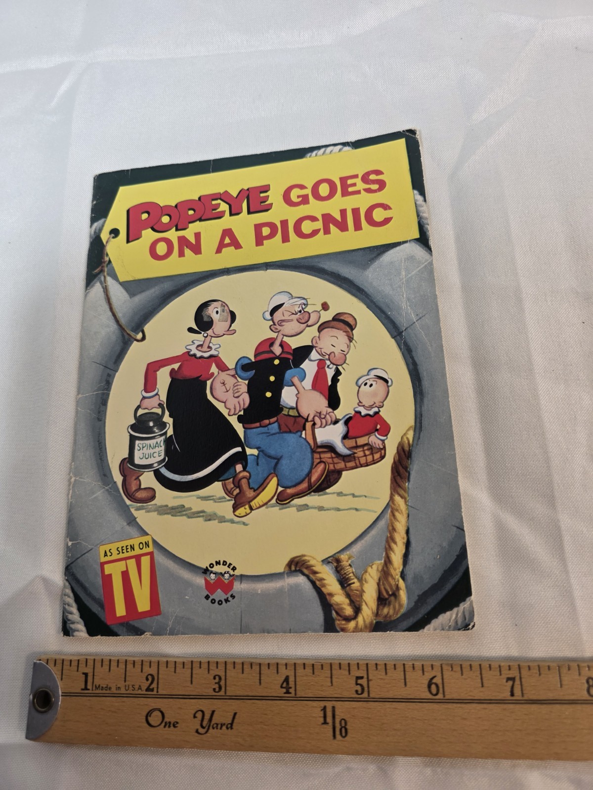 Vintage Popeye Goes On A Picnic Booklet 1986 Collectible Ephemera Vintage Comic