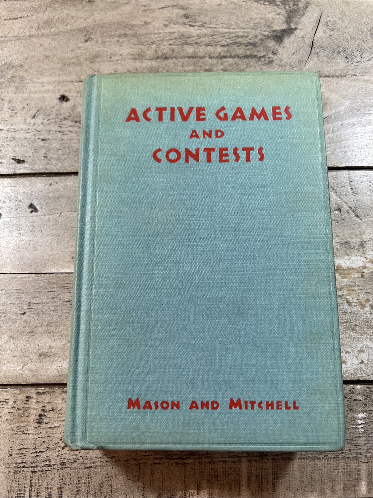 1935 Antique Sports, Gaming Guide „Active Games and Contests“ Illustrated