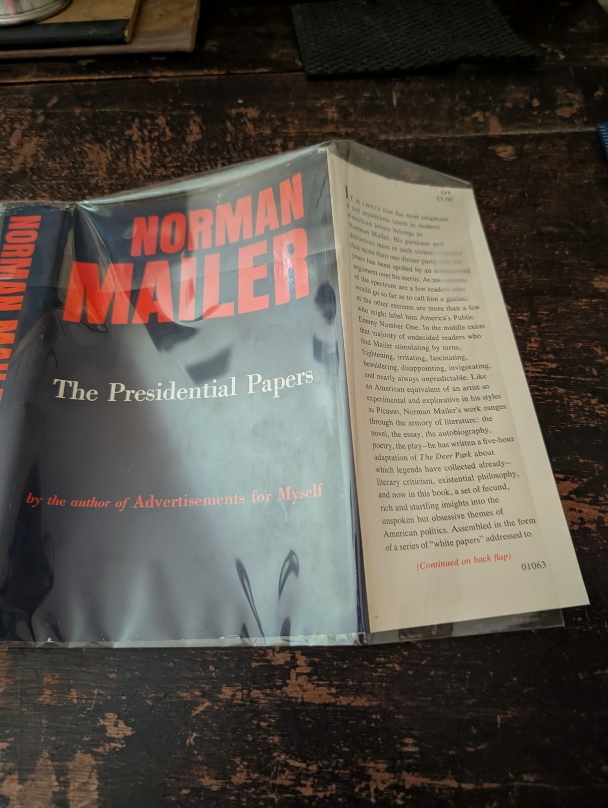 The Presidential Papers by Norman Mailer, 1963-GP Putnam’s Sons-HC-DJ-Mylar-310p