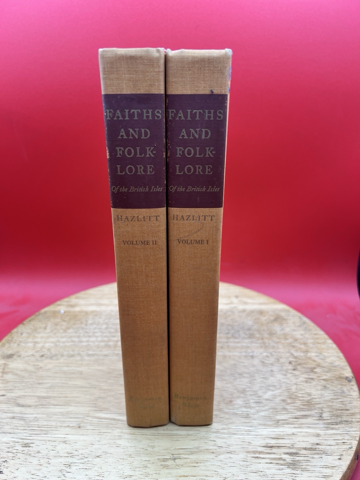 Vtg 1965 HC 2 Vol Faiths and Folkore of the British Isles W C Hazlitt Vol 1 & 2