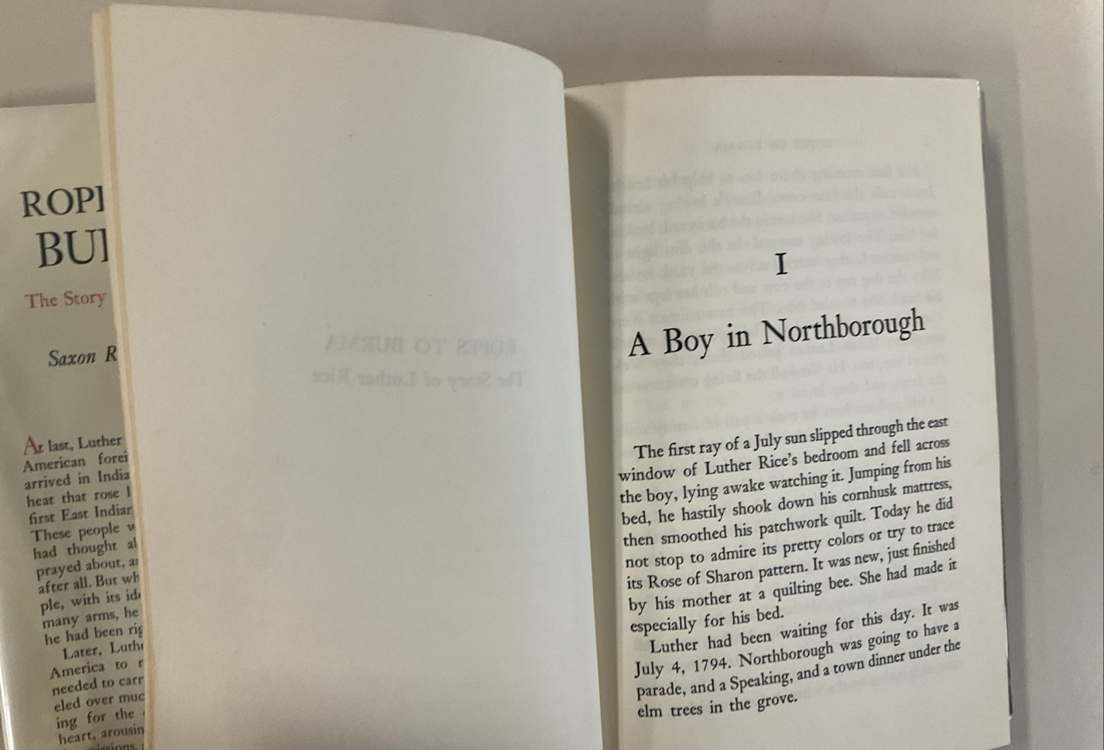 Ropes to Burma Story of Luther Rice Saxon R Carver HC DJ 1961 Broadman Biography