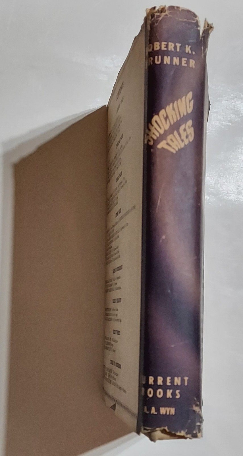 SHOCKING TALES – Brunner, 1st 1946 – SHORT STORIES HORROR REVENGE MYSTERY EVIL