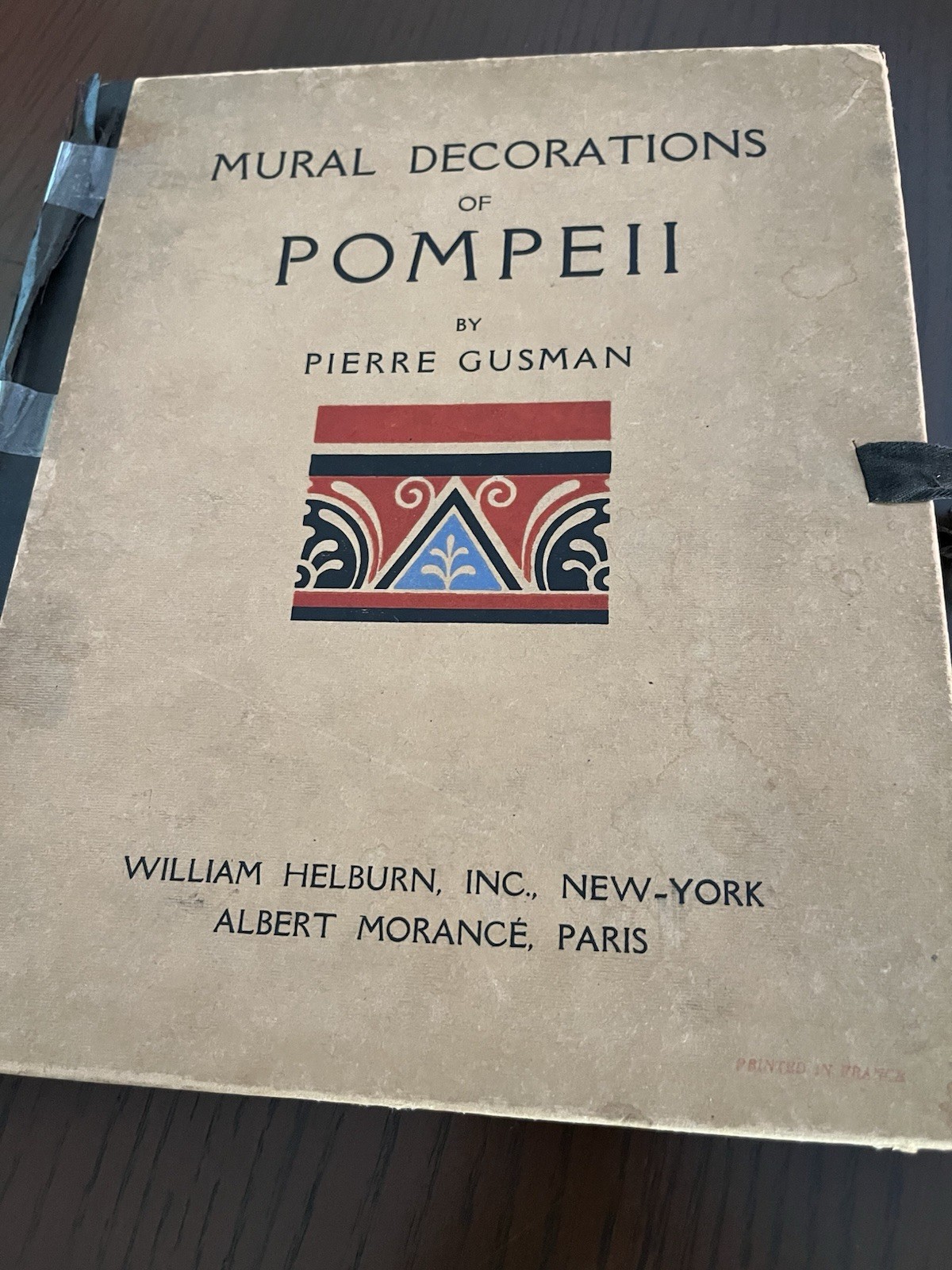 Mural Decorations Of Pompeii , 1924 By Pierre Gusman. Printed In France