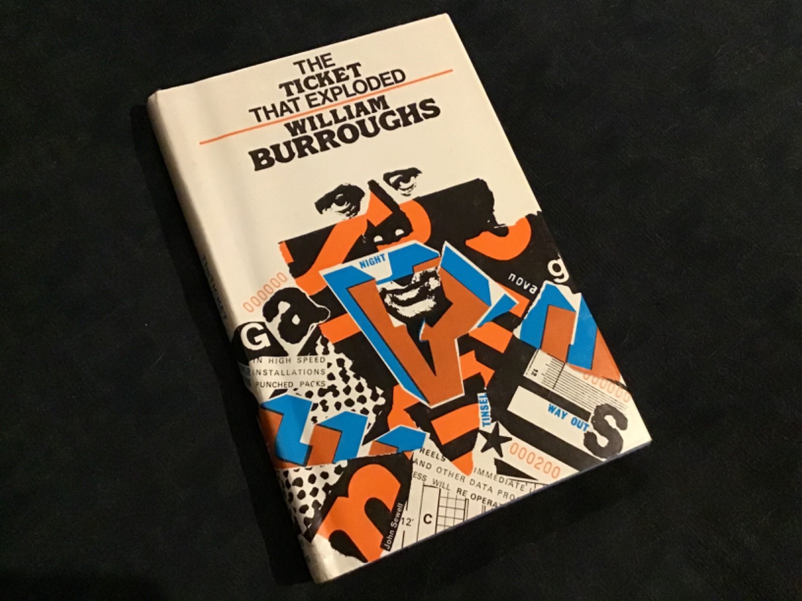 THE TICKET THAT EXPLODED. WILLIAM BURROUGHS. UK 1st EDN CALDER 1968 HRDBK DW