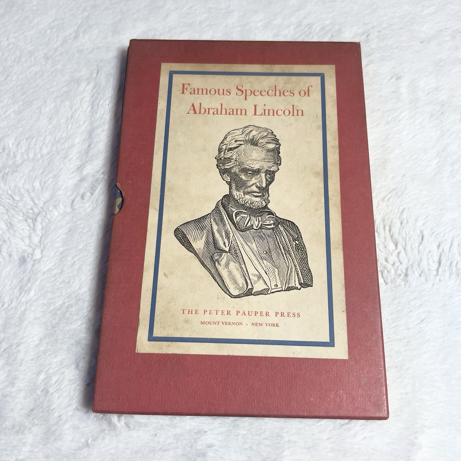 Rare Vintage Americana Book: Famous Speeches of Abraham Lincoln 1935 Honest Abe