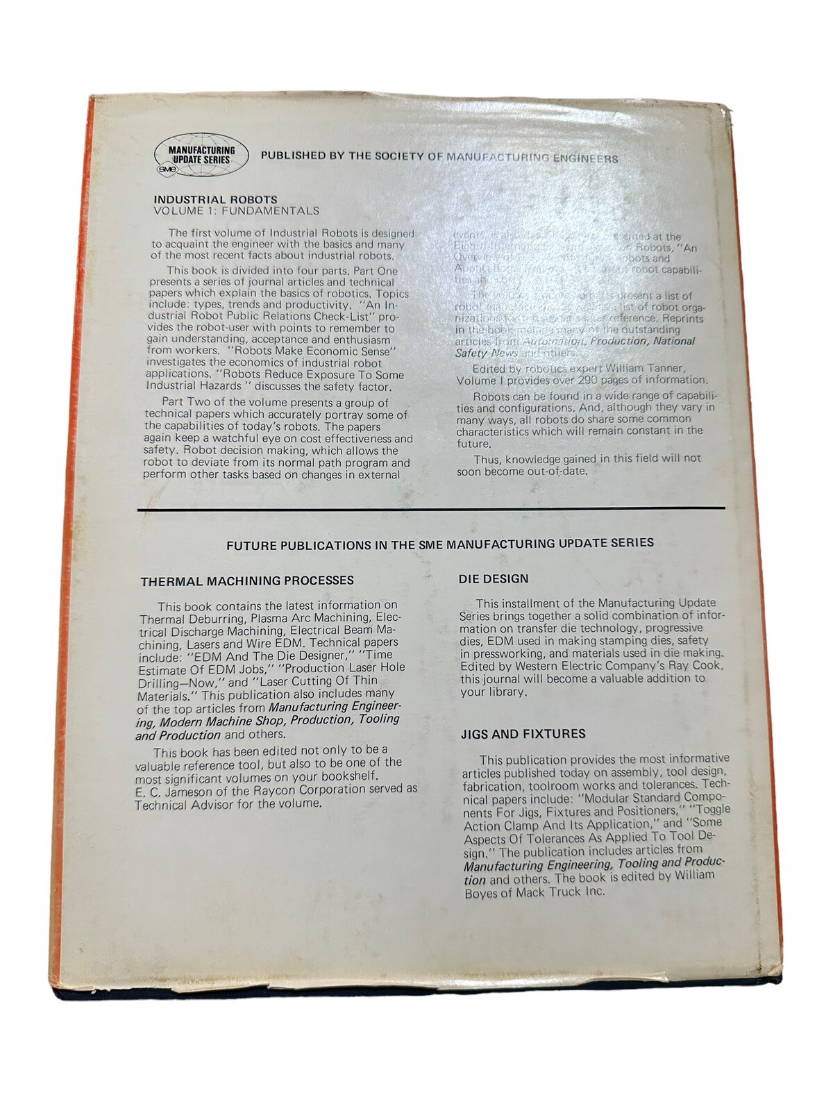 1979 Industrial Robots Applications Vol II SME Manufacturing Automation Robotics