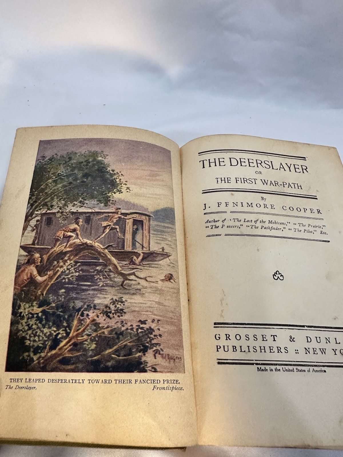 The Deerslayer by J Fenimore Cooper ~ Early 1900’s Grosset and Dunlap Hardcover