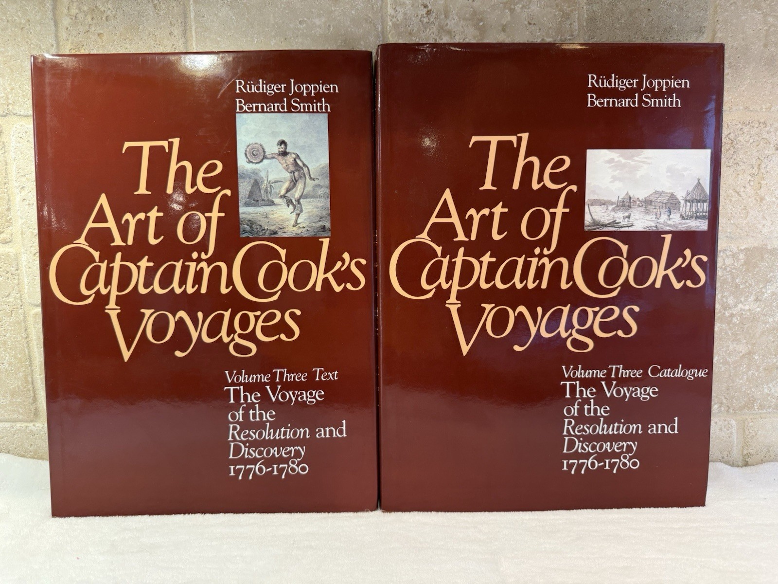 Captain Cook’s Voyages Volume III Text & Catalogue 1776-1780 Yale 2 Book Set