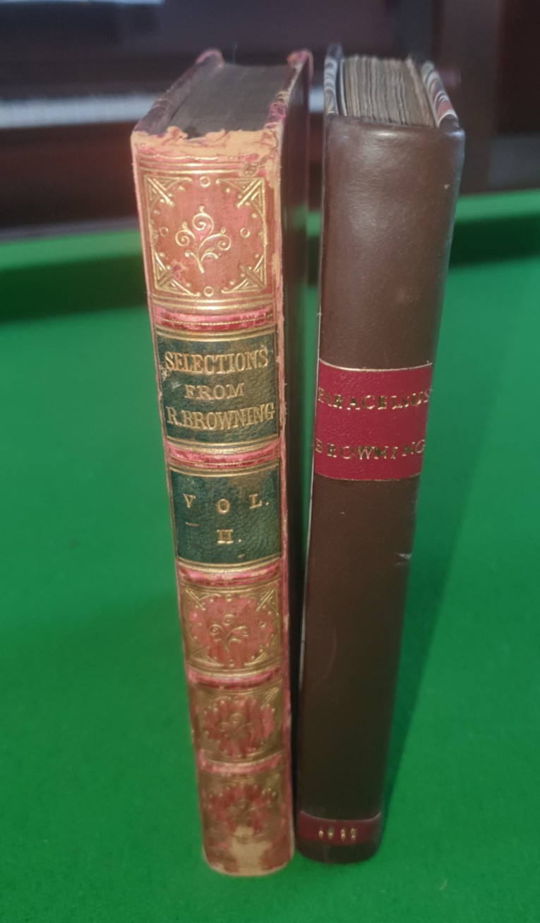 1835 PARACELSUS 1st EDITION BY ROBERT BROWNING + VOL OF COLLECTED WORKS *