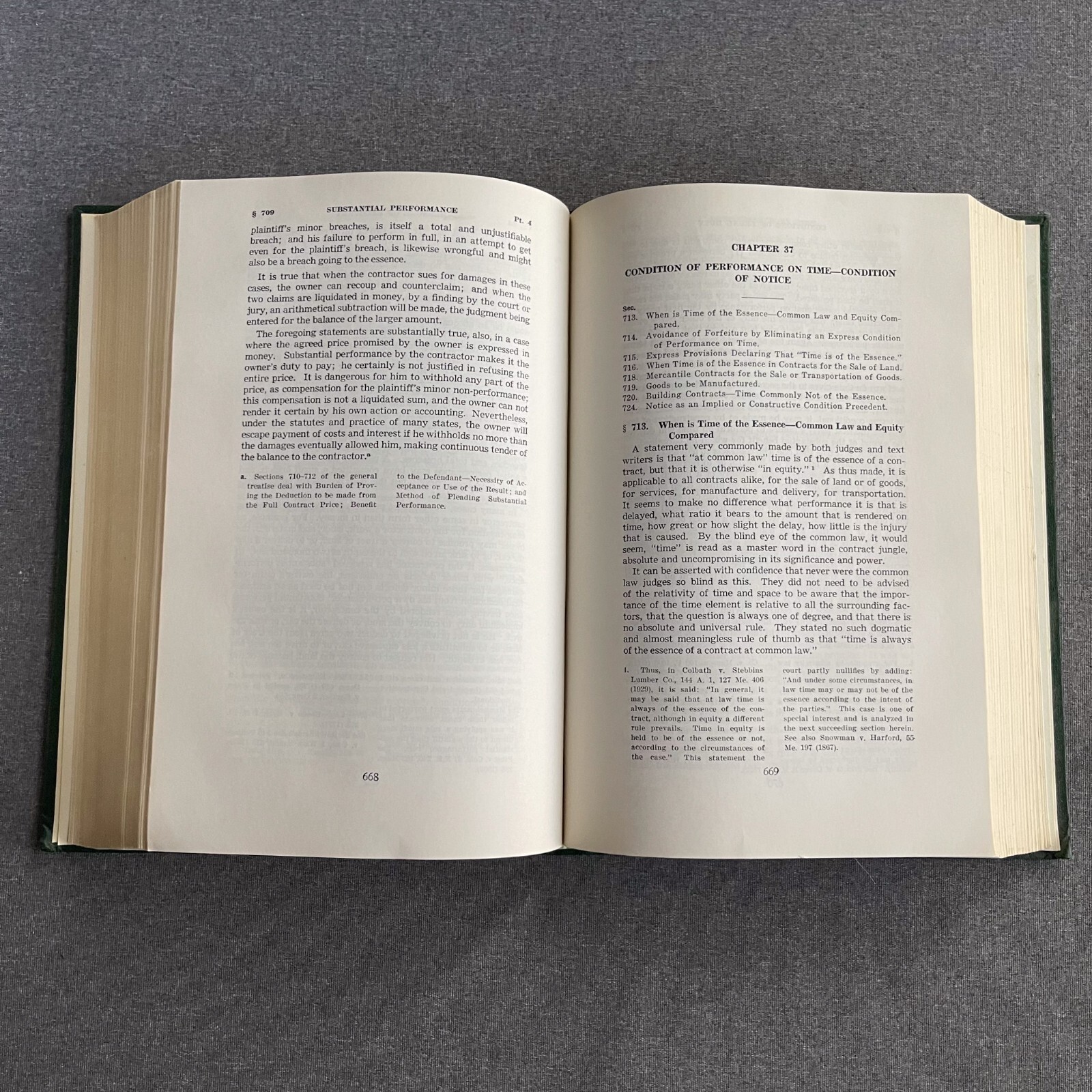 Corbin on Contracts – One Volume Ed, by Arthur Corbin, West Publishing, 1952, HC