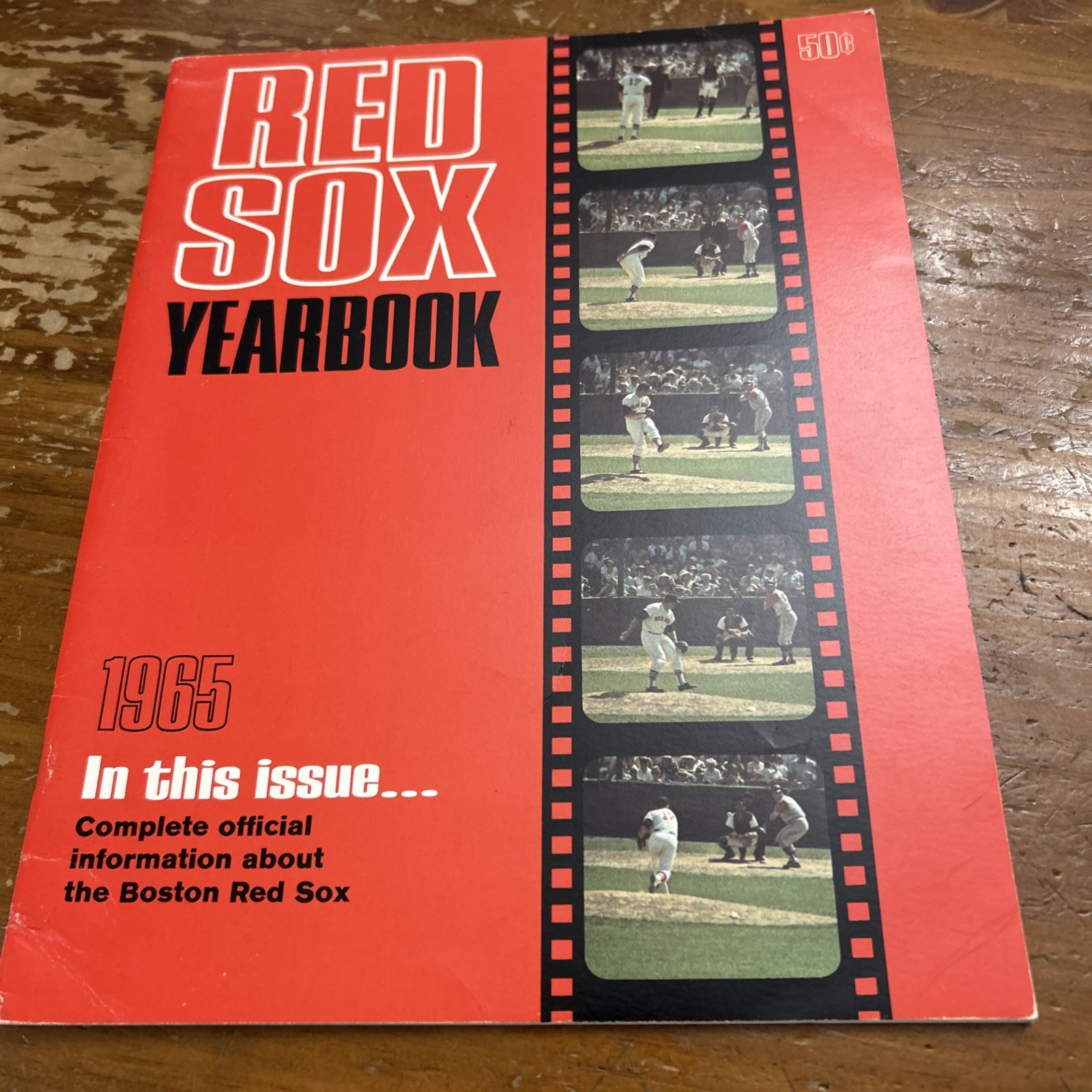 Boston Red Sox 1965 Official Yearbook Mel Parnell Vintage MLB Baseball