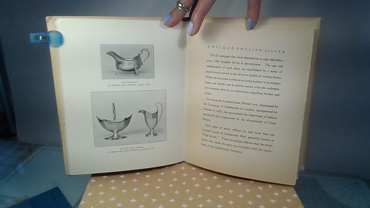 A Few Facts Concerning Antique Engl Silver & Old Sheffield Plate, & HallMarks Of