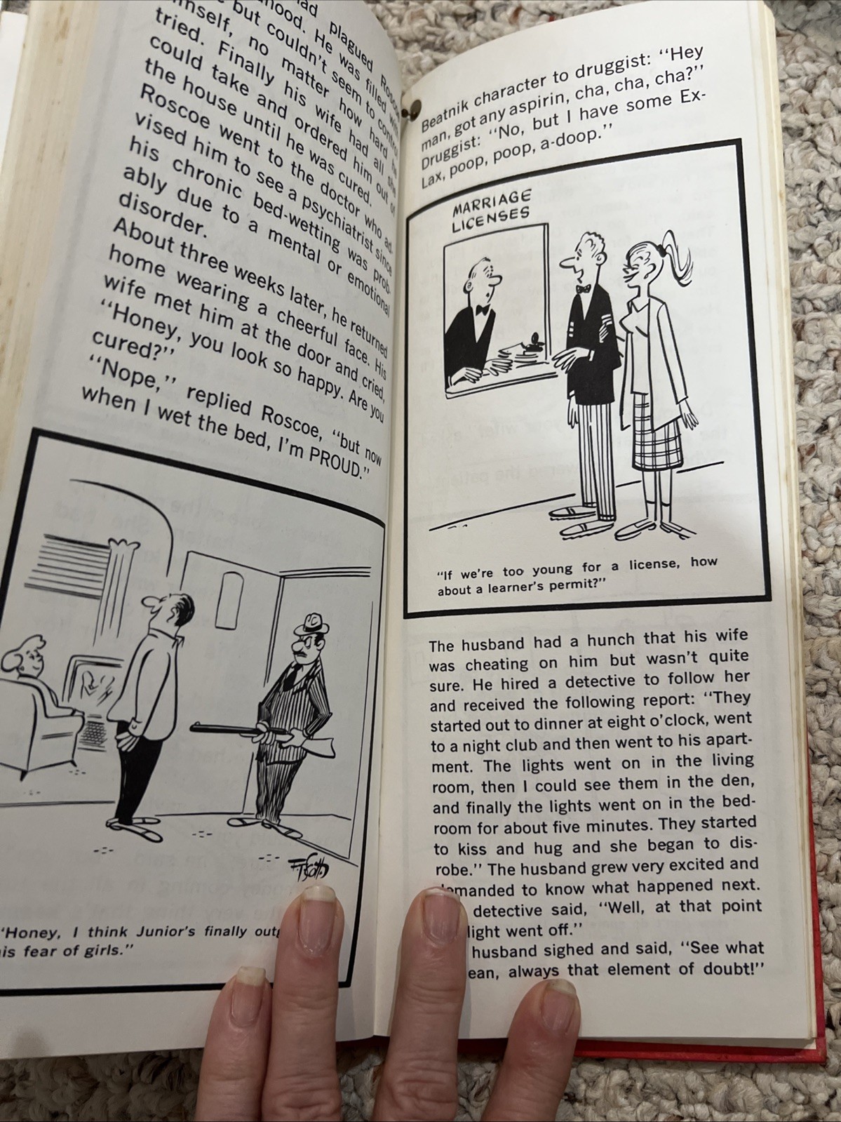 1961 Jokes for the John Vintage Adult Humor Cartoons & Stories Jokes Potty