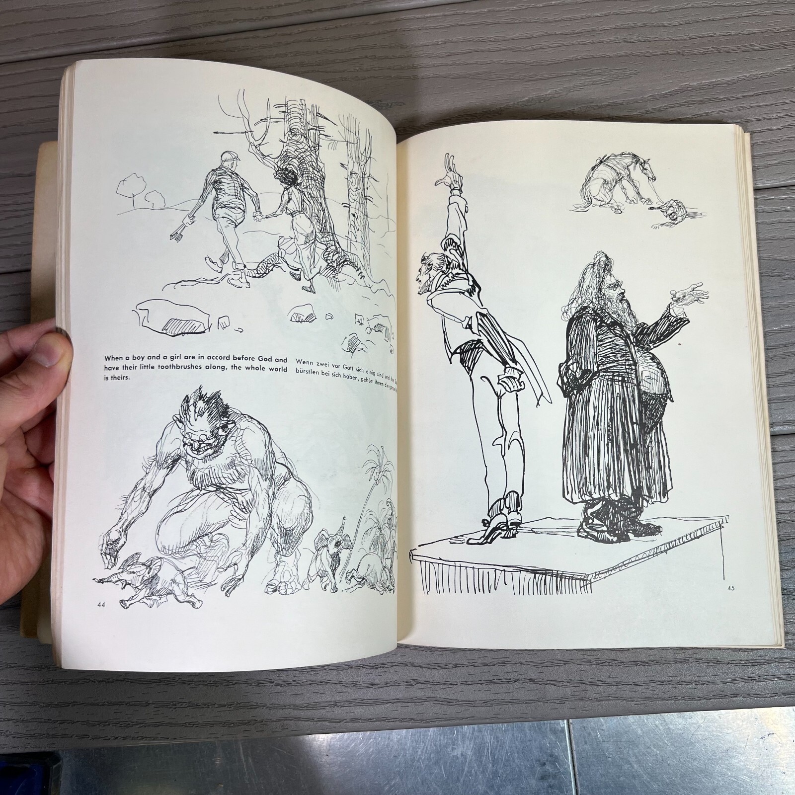 1961 Dover DRAWINGS OF HEINRICH KLEY 200 Drawings fantasy humor FIN DE SIECLE pb