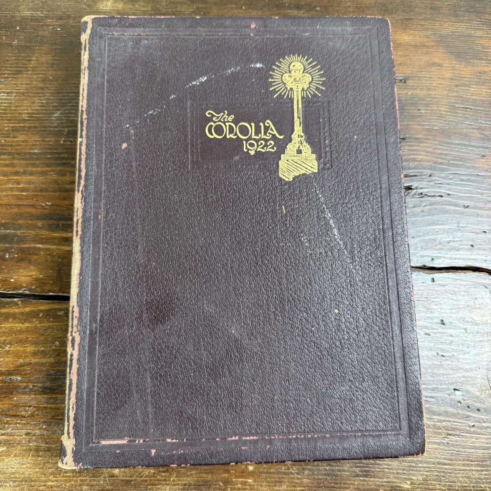 Vintage 1922 Corolla University Of Alabama Yearbook Tuscaloosa AL Maroon HC