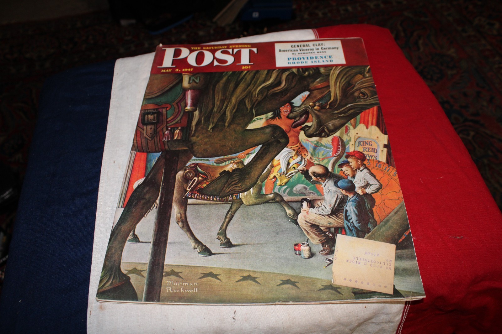 COMPLETE Saturday Evening Post MAY 3, 1947, NORMAN ROCKWELL COVER