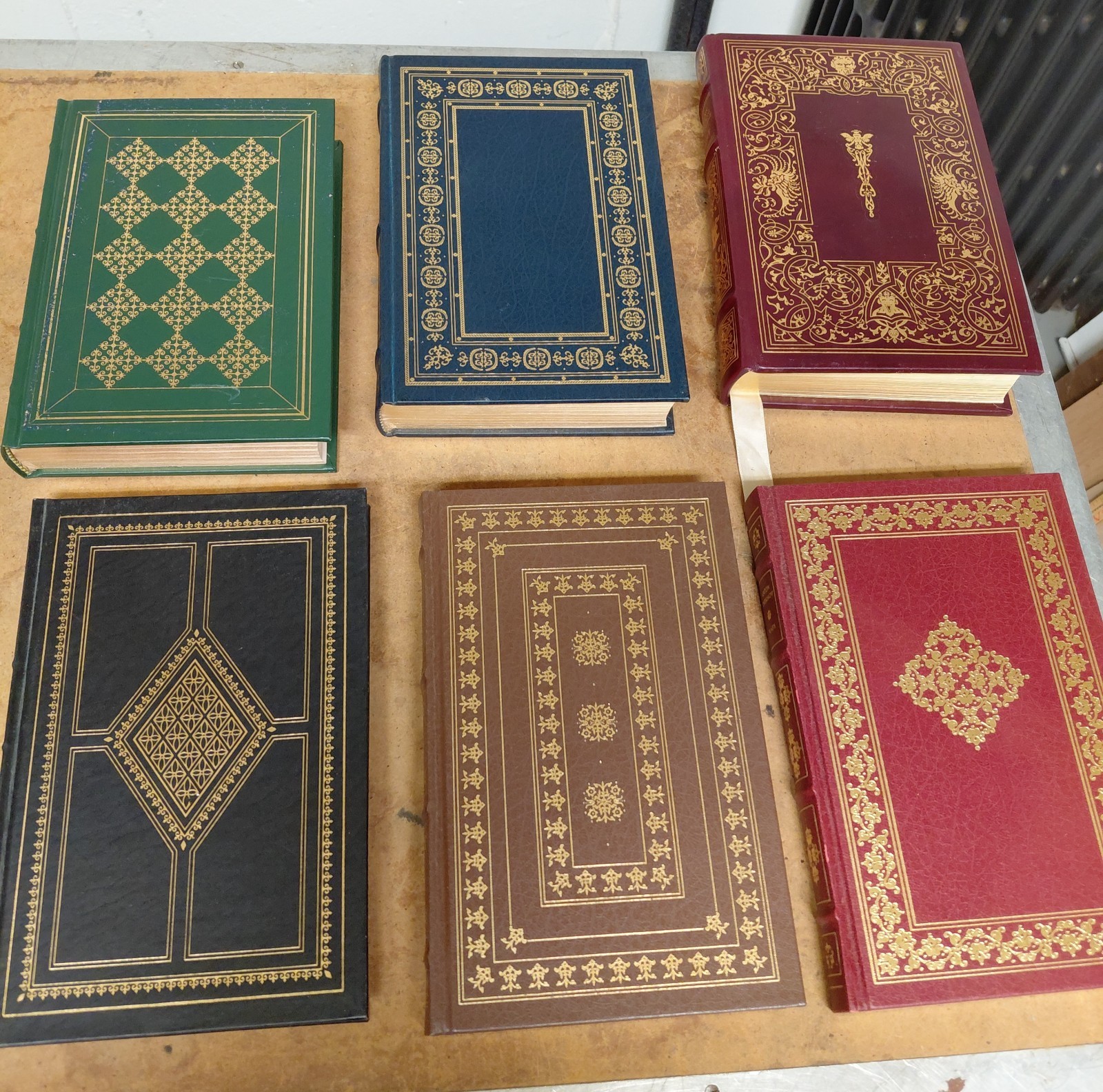 Franklin Library Leather Bound Books Set of 10 plus 1 Oxford Library