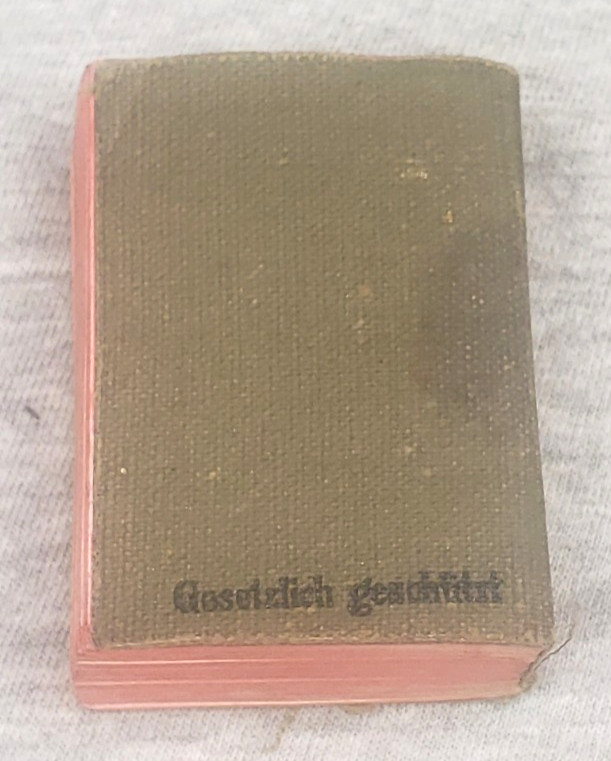 Miniature Italian German Wershoven 12,000 Word Dictionary Softback 1-3/8″