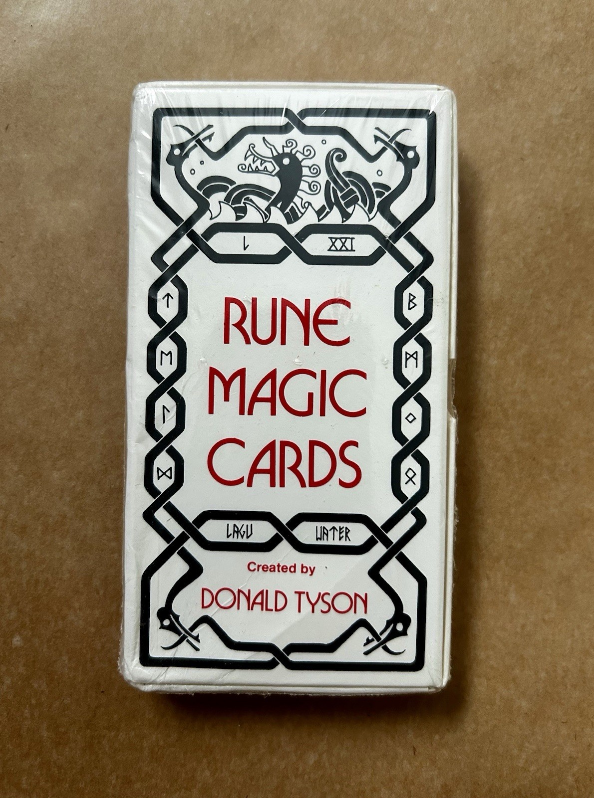 Donald Tyson / Rune Magic Deck 24 Cards 1988 NEW In Original Plastic Sealed Box