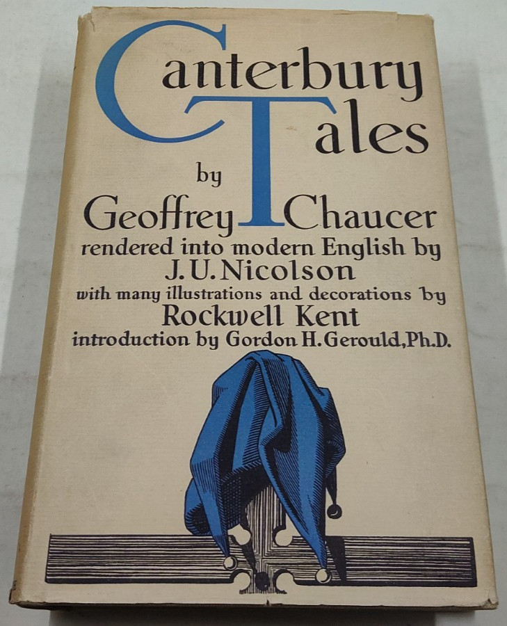 Canterbury Tales by Geoffrey Chaucer 1934 HC Illustrated by Rockwell Kent