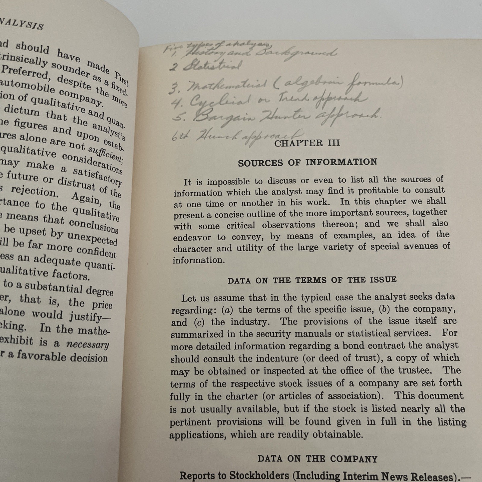 Security Analysis – Graham & Dodd – 1934 – 1st Edition 6th Impression
