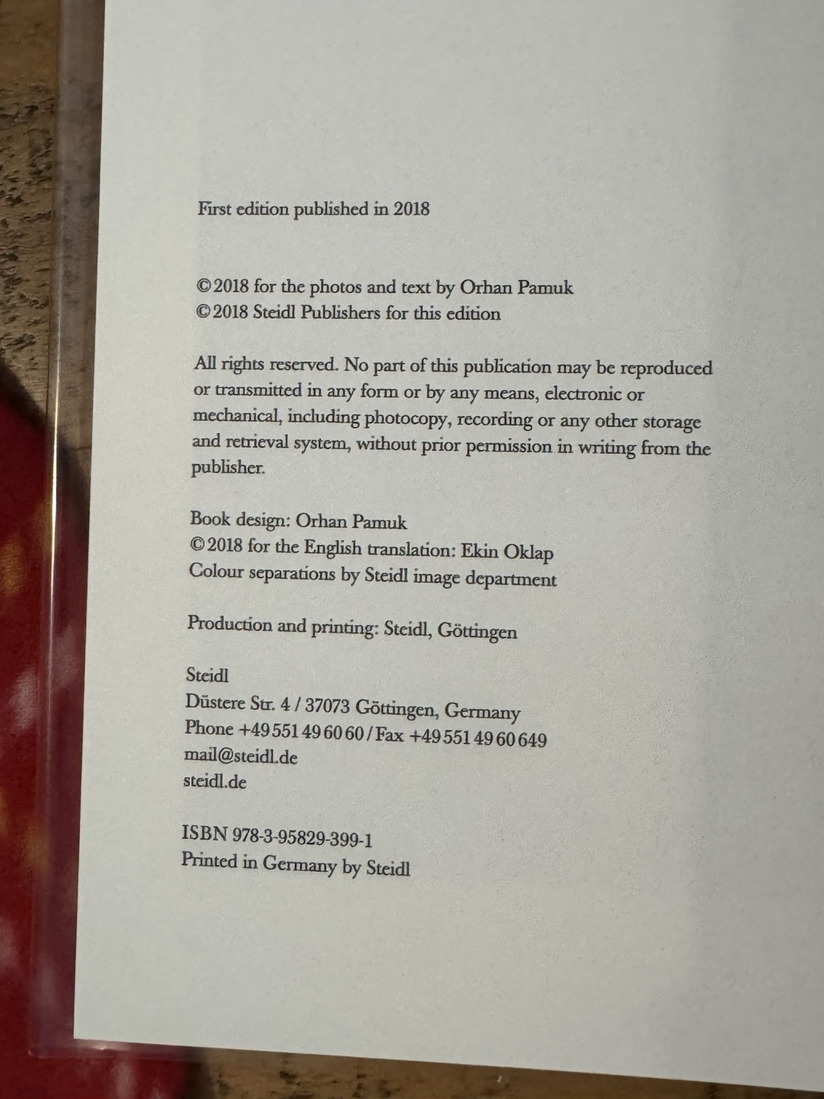 Orhan Pamuk – Balkon (Steidl) Signed 1st Edition Book In Slipcase